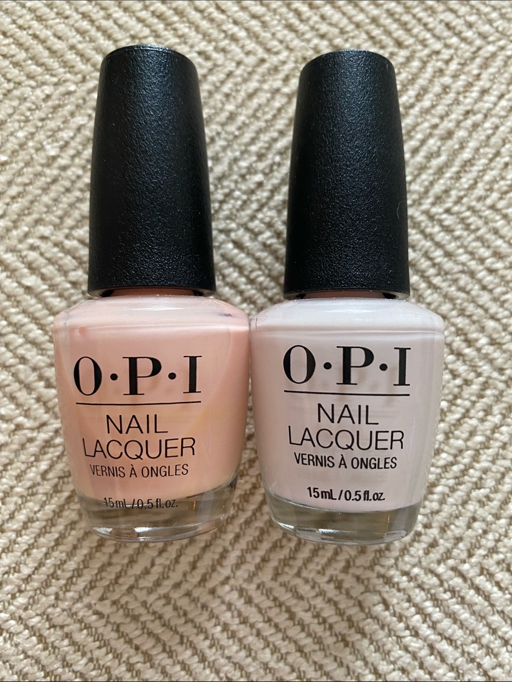 OPI Nail Lacquer Duo — Peachy Pink & Soft Blush